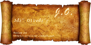 Jó Olivér névjegykártya